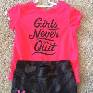 6-9M Under Armor Girls Outfit